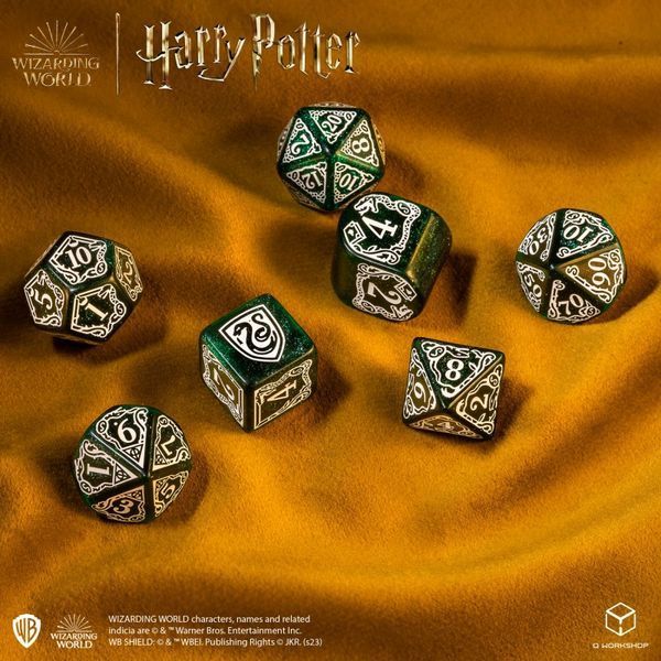Набор кубиков Harry Potter. Slytherin Modern Dice Set - Green (7) 190142/2023/2/A фото
