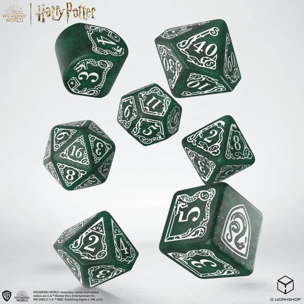 Набор кубиков Harry Potter. Slytherin Modern Dice Set - Green (7) 190142/2023/2/A фото