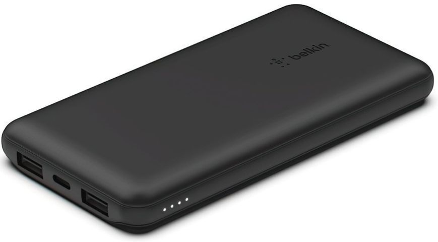 Акумулятор портативний літій-іонний Power Bank Belkin 10000 мА&middot;год 15 Вт 2&times;USB-A/USB-C, чорний BPB011BTBK фото