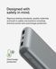 Акумулятор портативний літій-іонний Power Bank Belkin 20000 мА&middot;год 15 Вт 2&times;USB-A/USB-C, сірий BPB012BTGY фото 7