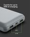 Акумулятор портативний літій-іонний Power Bank Belkin 20000 мА&middot;год 15 Вт 2&times;USB-A/USB-C, сірий BPB012BTGY фото 6