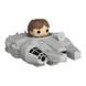 Хан Соло й Тисячолітній сокіл - Bitty Pop! Rides: Han Solo and The Millennium Falcon optfunko139 фото 2