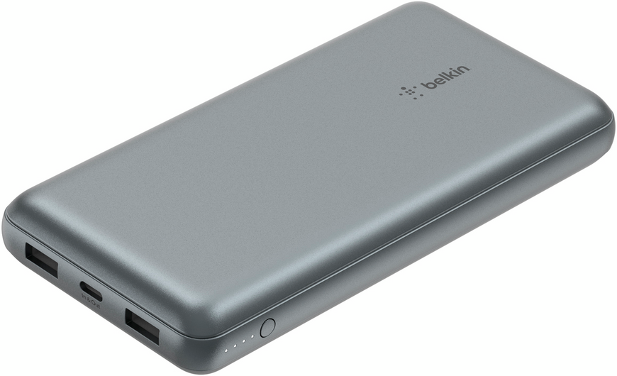 Акумулятор портативний літій-іонний Power Bank Belkin 20000 мА&middot;год 15 Вт 2&times;USB-A/USB-C, сірий BPB012BTGY фото