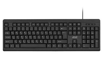 Клавіатура мембранна 2E KS108 104key, USB-A, EN/UK, чорний 2E-KS108UB_UA фото