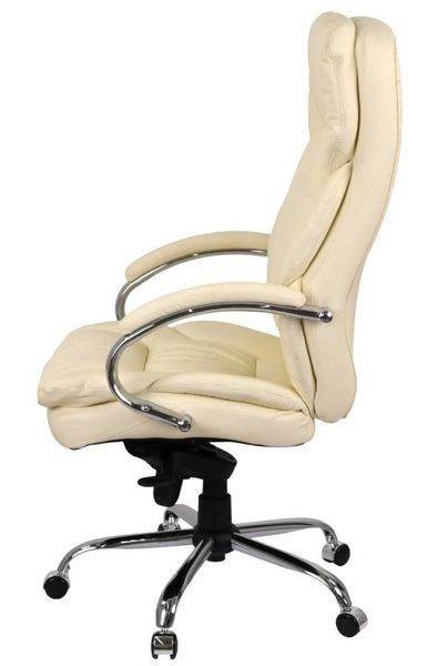 Крісло АКЛАС Тіроль CH MB (Шкіра LC-F Beige/PU Beige) 12443 фото