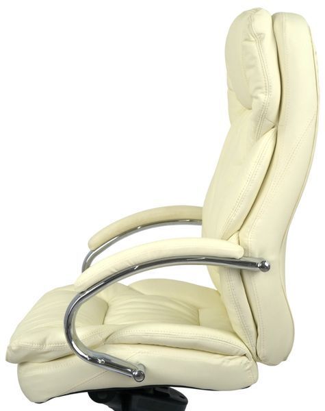 Крісло АКЛАС Тіроль CH MB (Шкіра LC-F Beige/PU Beige) 12443 фото