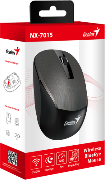 Мышь Genius NX-7015, WL, chocolate 31030019401 фото