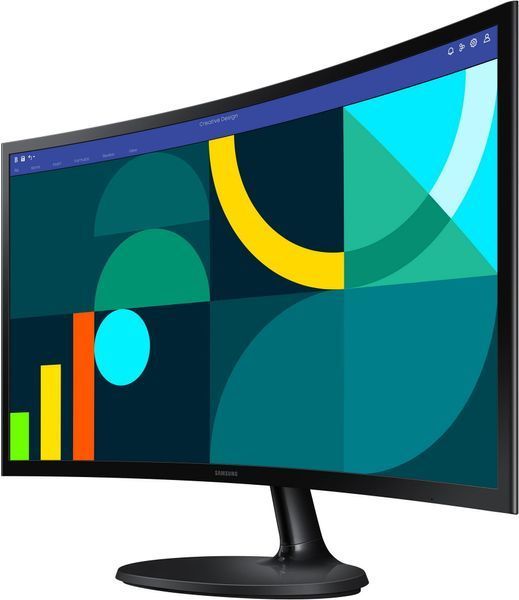 Монитор Samsung 23.8" S24D360 D-Sub, HDMI, VA, 100Гц, 4мс, изогнутый LS24D360GAIXCI фото