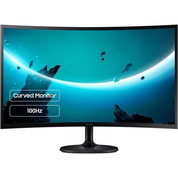 Монитор Samsung 23.8" S24D360 D-Sub, HDMI, VA, 100Гц, 4мс, изогнутый LS24D360GAIXCI фото