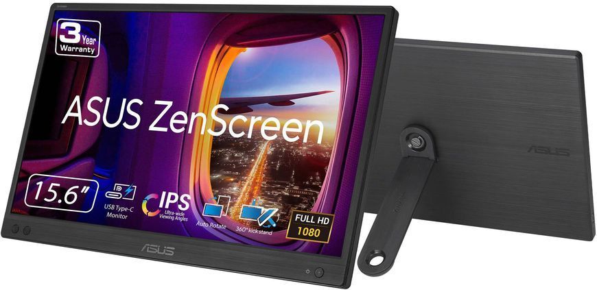 Портативний монітор Asus ZenScreen MB166CR 15.6&Prime; (IPS, USB‑C, чохол-кейс) 90LM07D3-B03170 фото