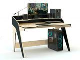 Геймерський стіл ZEUS-Game GEROY-3 чорно-бежевий GE-3BBG фото