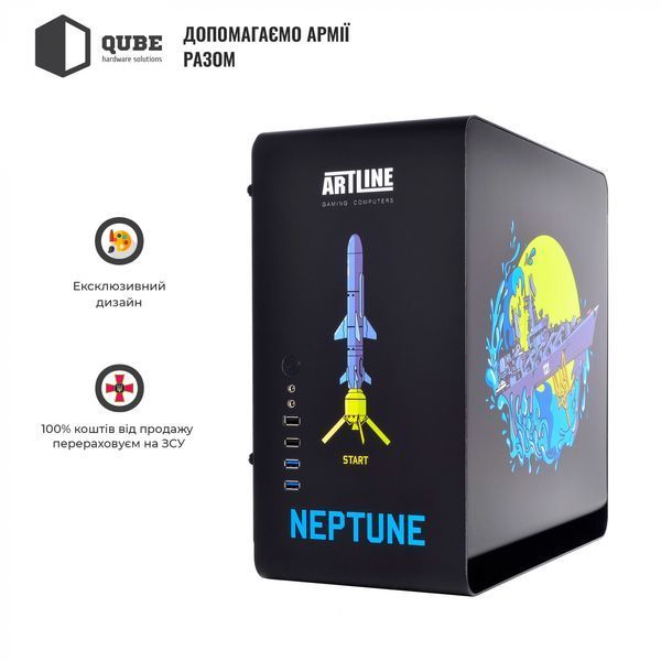 Корпус QUBE EAGLE Aluminum Black NeptuneUA Printed (QBX3M_WBNU3PN) QBX3M_WBNU3PN фото