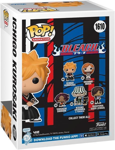 Ичиго Куросаке - Funko Pop Bleach #1610: Ichigo Kurosaki optfunko095 фото
