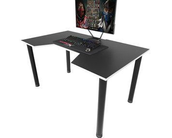 Геймерський стіл ZEUS-Game GX-W чорно-білий GX-W фото