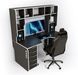 Геймерский стол ZEUS-Game Viking-4S (1600x800/850 мм) черно-белый Vi-4SB фото