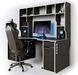 Геймерський стіл ZEUS-Game Viking-4S (1600x850/800 мм) чорно-білий Vi-4SB фото