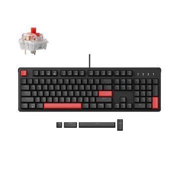 Клавіатура механічна Lemokey X3 104Key, Keychron Brown, USB-A, QMK/VIA, Hot-Swap, EN/UKR, RGB, чорний X3-H3-UA фото