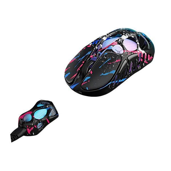 Миша GravaStar Mercury X Pro, 8K, BT/WL/USB-A, RGB, Neon Graffiti GS_X_PRO_CG_BLK фото