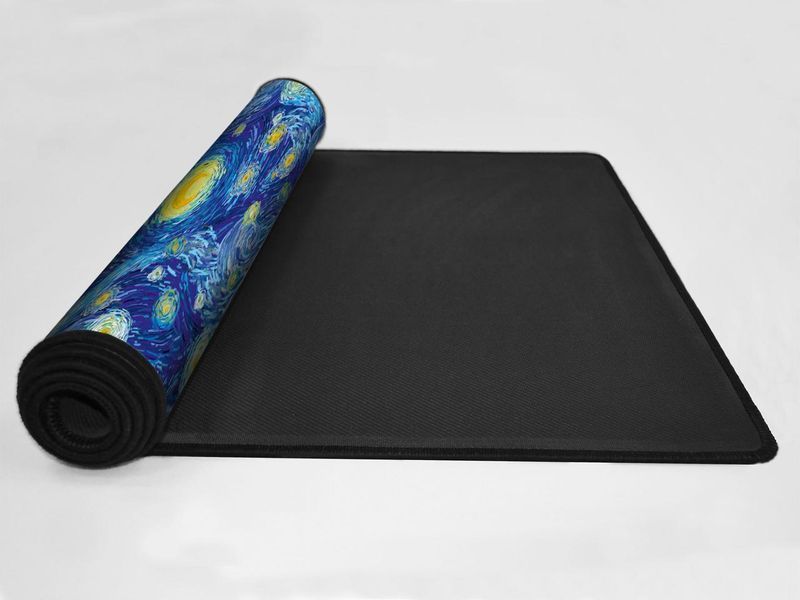 Большой коврик для мышки WorkPlaceShop ART Ван Гог Звездная ночь 600 x 300 мм 36267793 фото