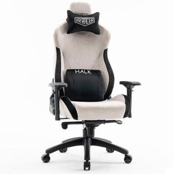 Геймерське крісло VR Racer Textile Halk сірий-чорний 555291 фото