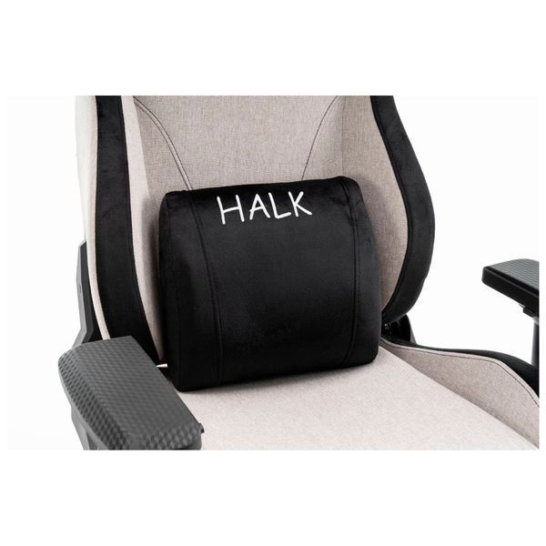 Геймерське крісло VR Racer Textile Halk серый-черный 555291 фото