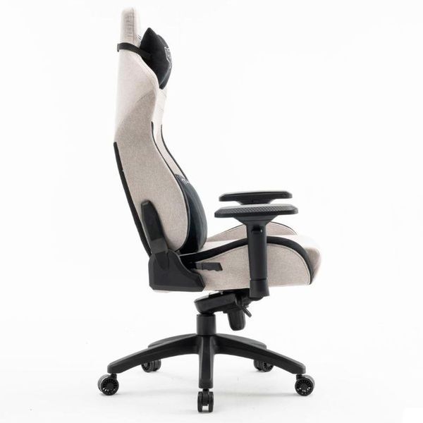 Геймерське крісло VR Racer Textile Halk серый-черный 555291 фото
