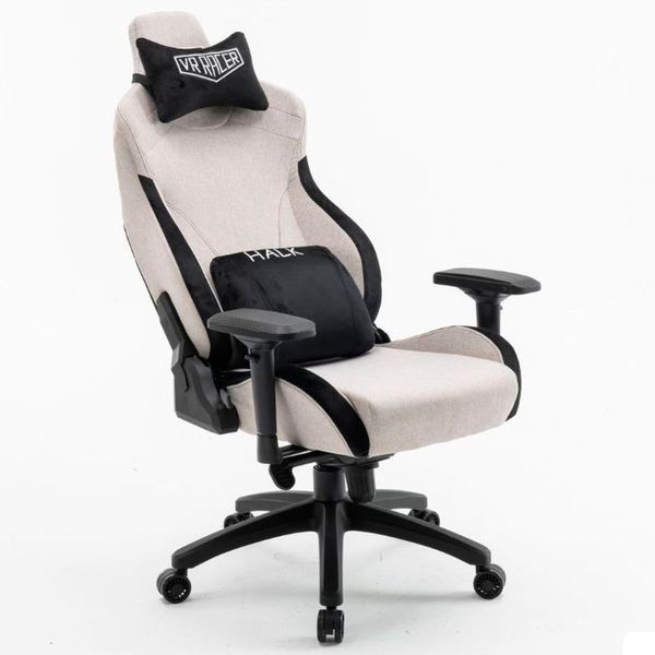 Геймерське крісло VR Racer Textile Halk серый-черный 555291 фото