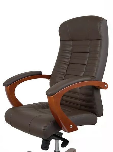 Крісло АКЛАС Атлант EX MB (Шкіра LC-K Dark brown/PU Dark brown) 9639 фото